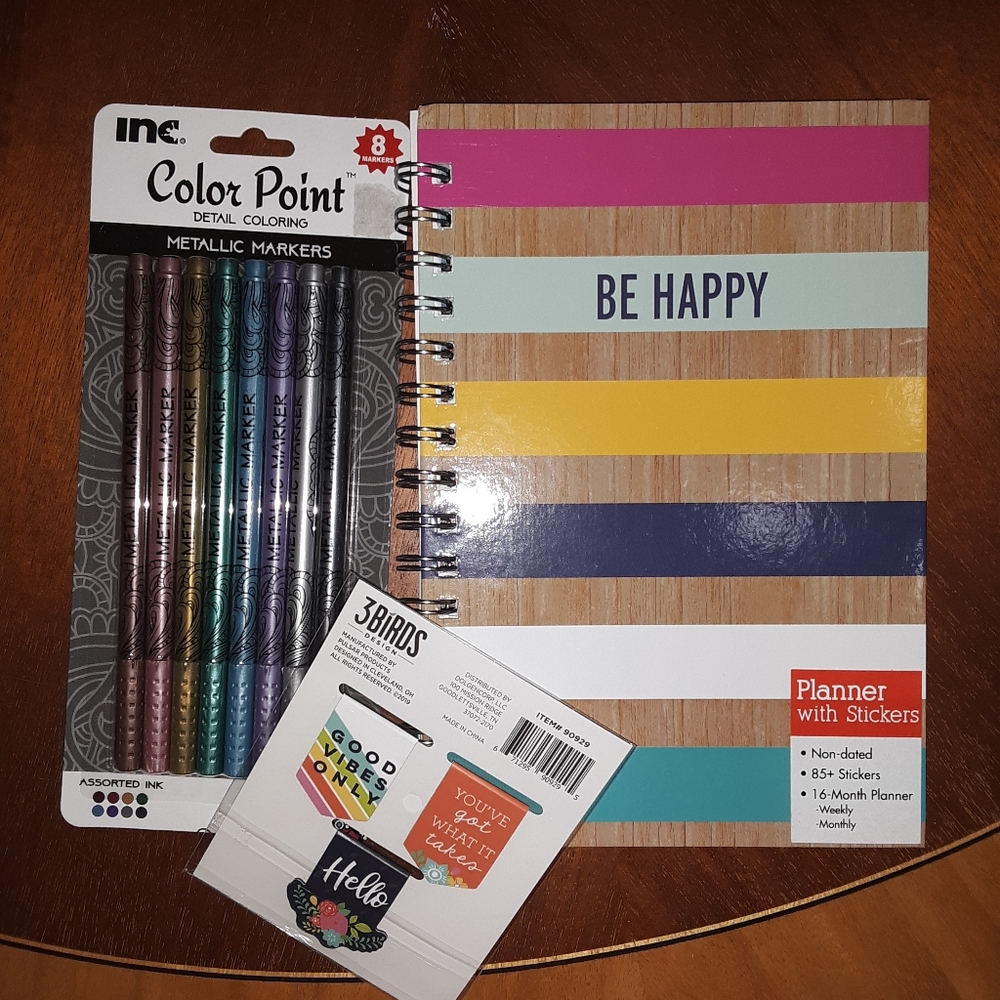 Daily, weekly, monthly planner set